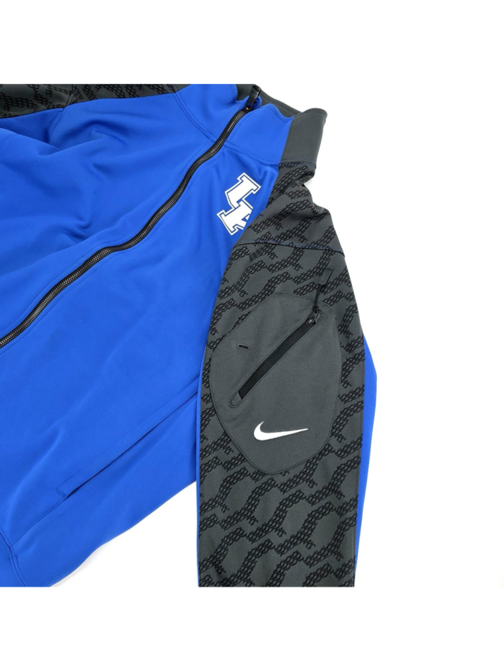 Y2K Nike Dri Fit Kentucky Wildcats Track Jacket Mens M Blue NCAA Full Zip - Picture 3 of 16